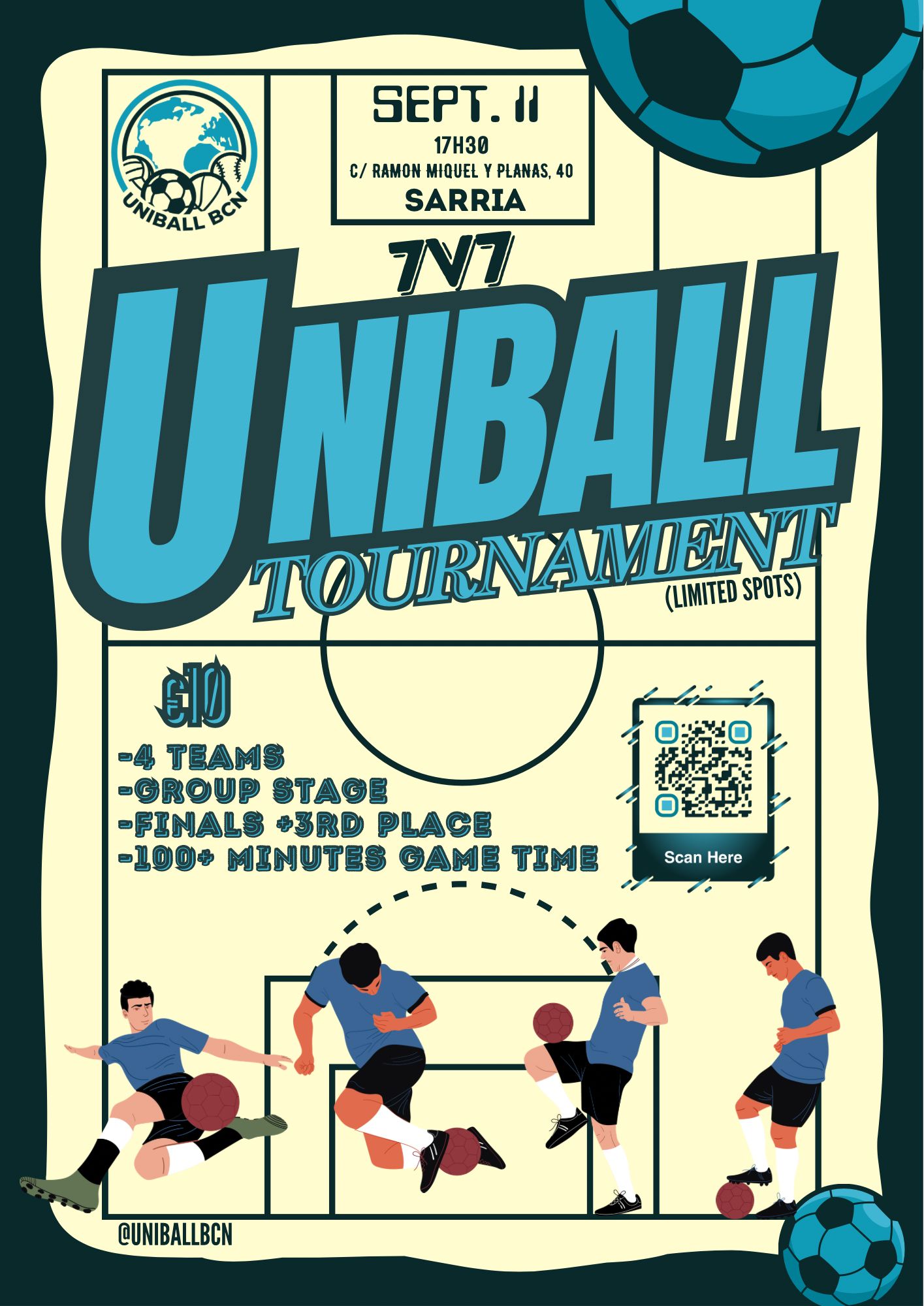 UNIBALL 7’s MINI-TOURNAMENT: 25/09/2023